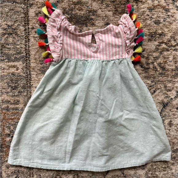 Mudpie toddler flamingo sleeveless dress size 4t - Picture 2 of 4